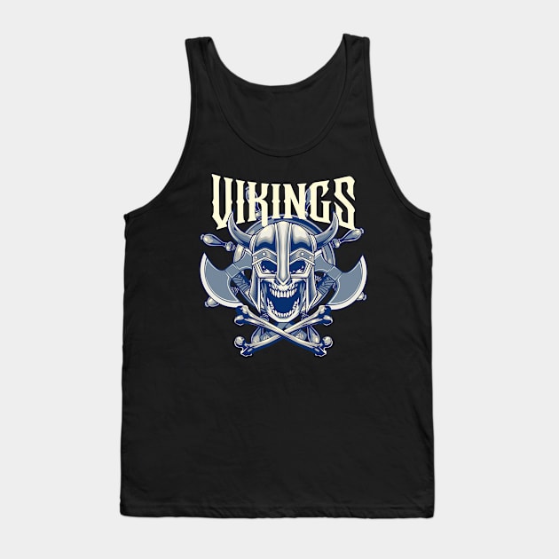 Viking Skull 3.5 Tank Top by Harrisaputra